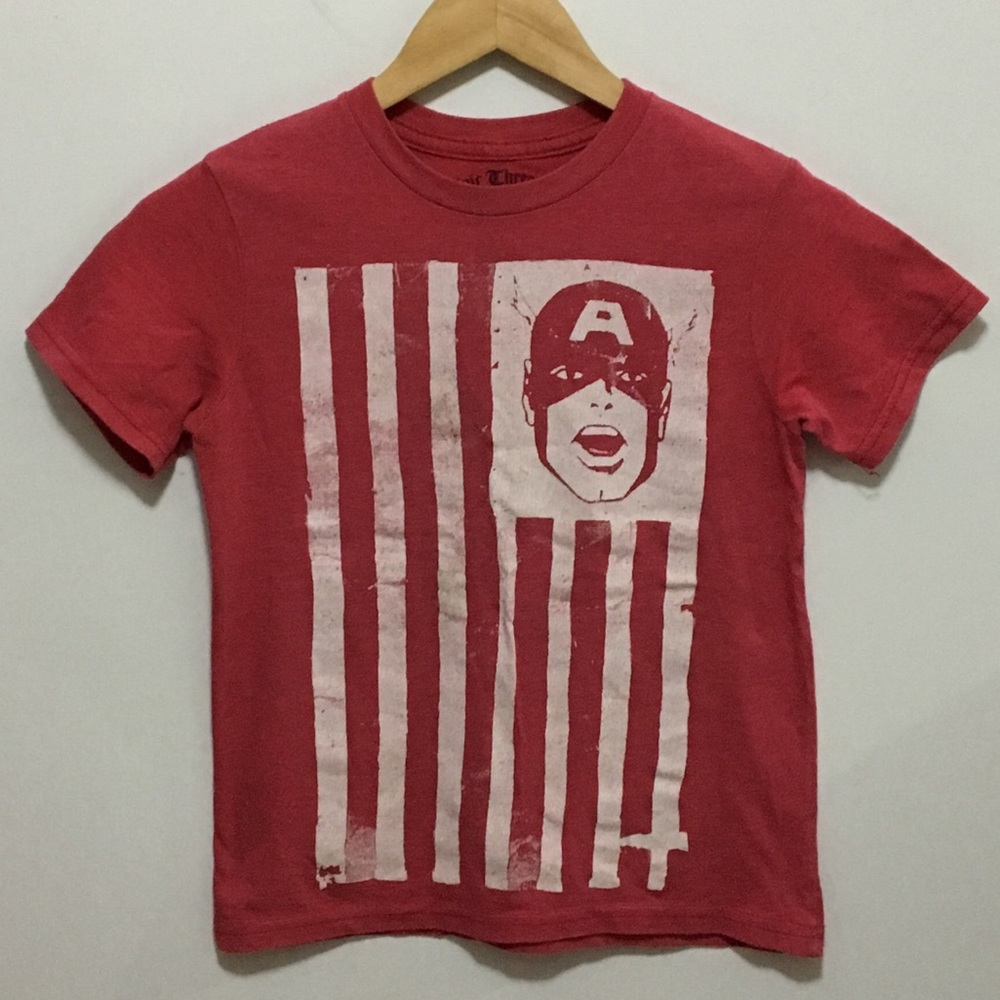 Epic Threads Captain America T-Shirt Red Boys Size Small